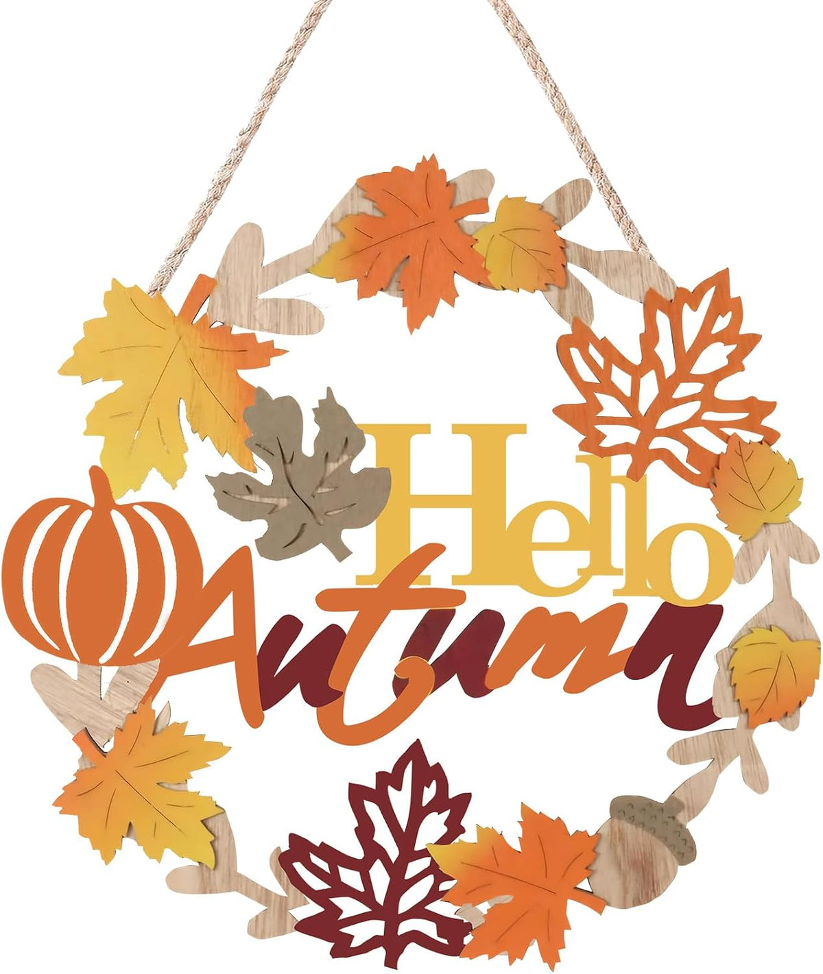 Hello Fall Wreath Sign