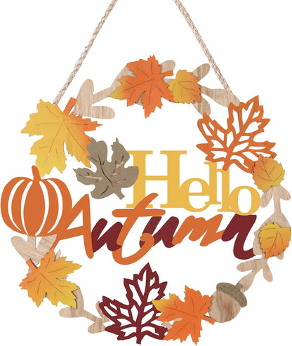 Hello Fall Wreath Sign