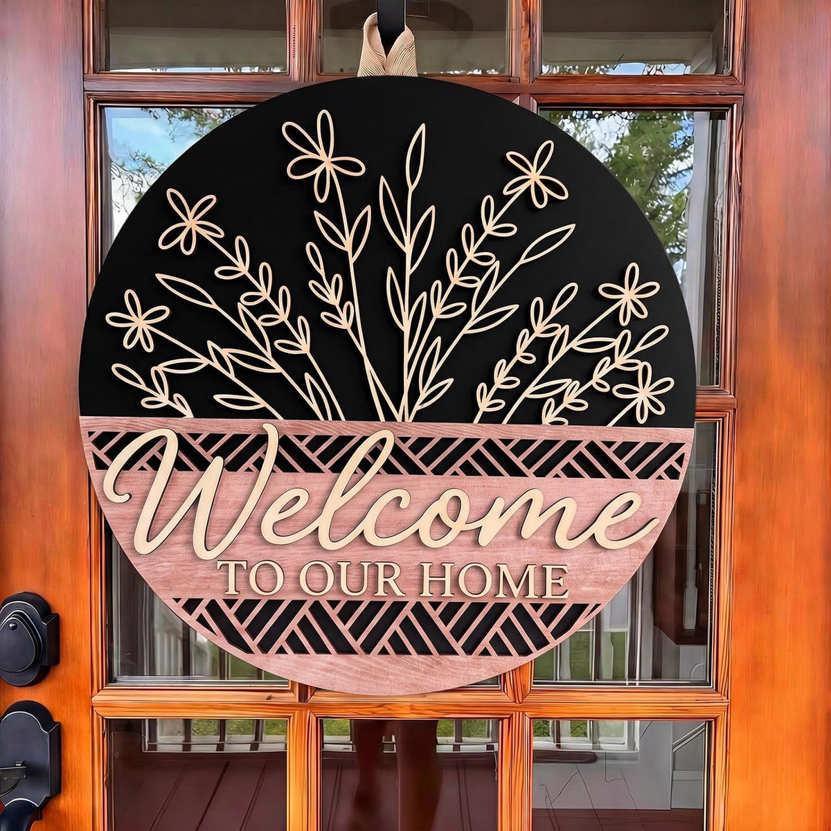Welcome to Our Home Wreath Sign