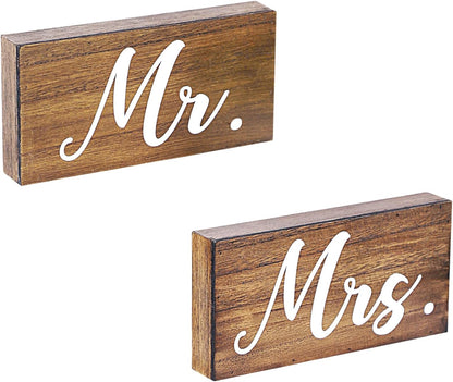 Rustic Mr and Mrs Sweetheart Table Sign