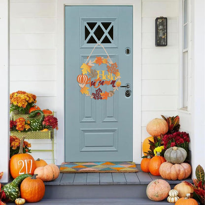 Hello Fall Wreath Sign