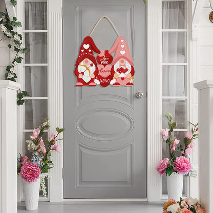 Valentine'S Gnome Door Wreath Decor