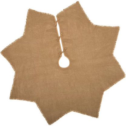 Burlap Farmhouse Christmas Tree Skirt, 48 In.