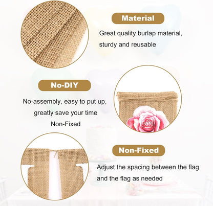 Happy Mother'S Day Burlap Banner