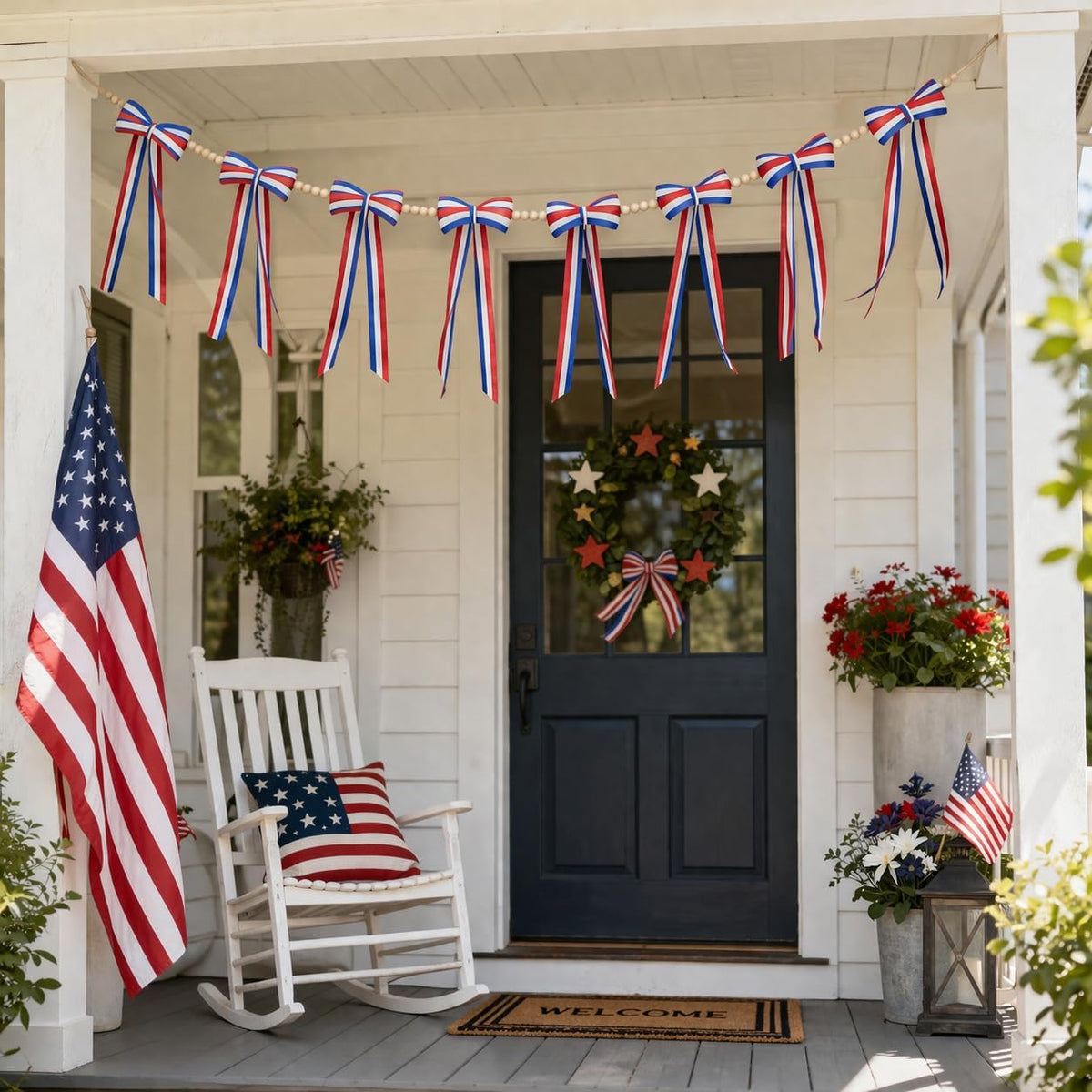 Patriotic Bow Garland
