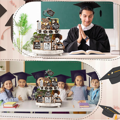Graduation Tiered Tray Decor, 27Pc Set