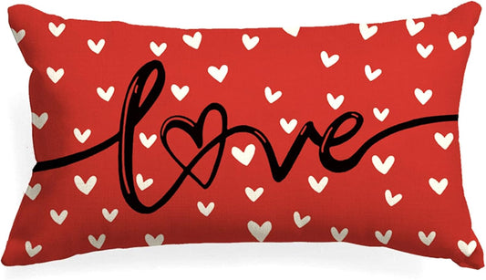 Farmhouse Valentine'S Pillow Cover, 12X20