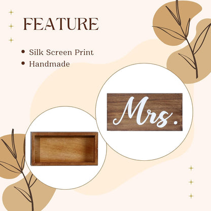 Rustic Mr and Mrs Sweetheart Table Sign