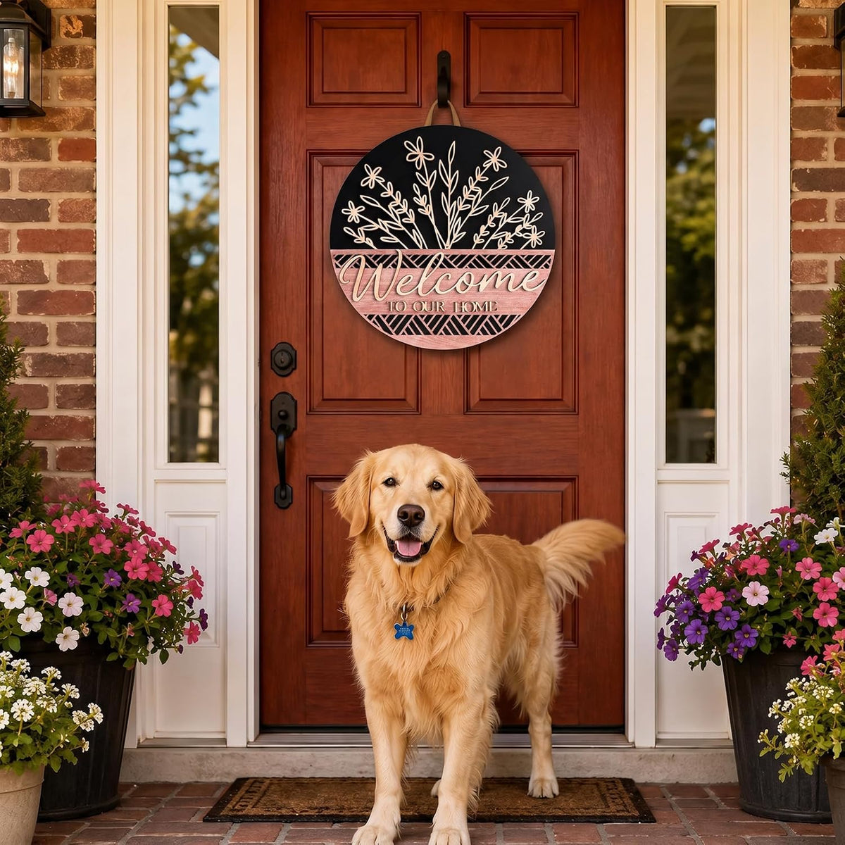 Welcome to Our Home Wreath Sign