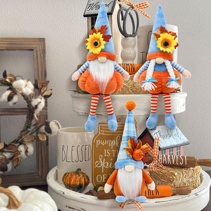 Thanksgiving Gnomes Plush Decor, 3 Pack