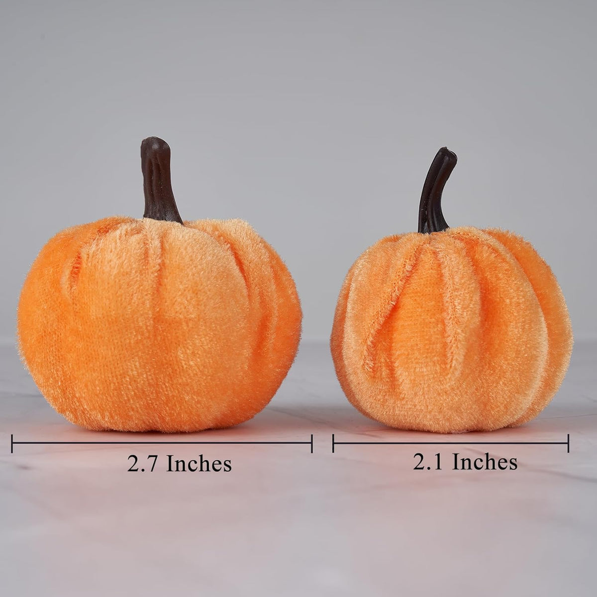 Velvet Pumpkin Decor, 12Pc Set