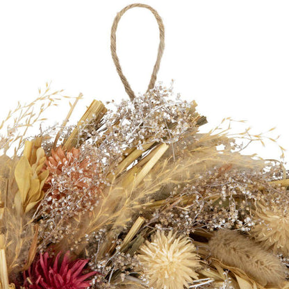 Pampas Grass and Dried Fall Harvest Floral Wreath