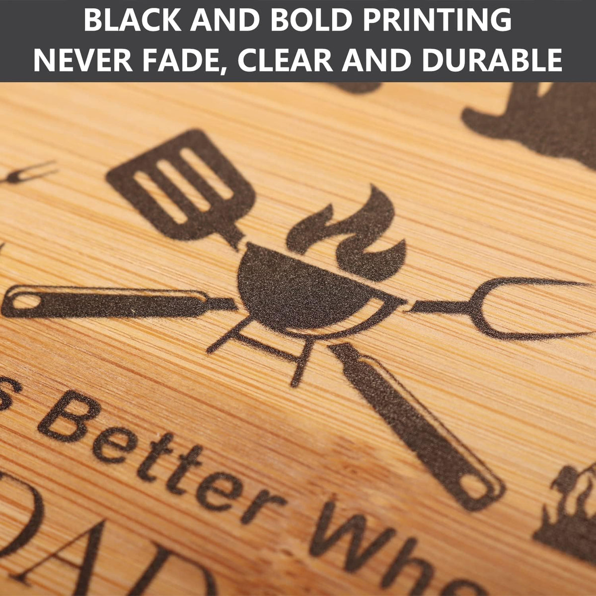 King of the Grill BBQ Cutting Board