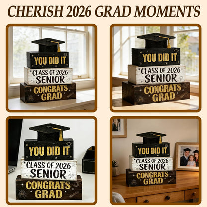 Farmhouse Graduation Cap Block Signs