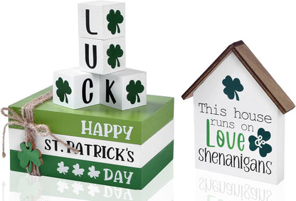Shamrock Tiered Tray Decor, 7pc Set
