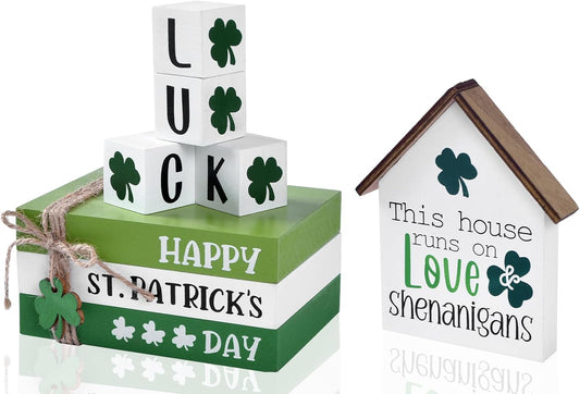 Shamrock Tiered Tray Decor, 7pc Set