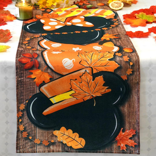 Autumn Mouse Table Runner - Fall Harvest Thanksgiving Decor