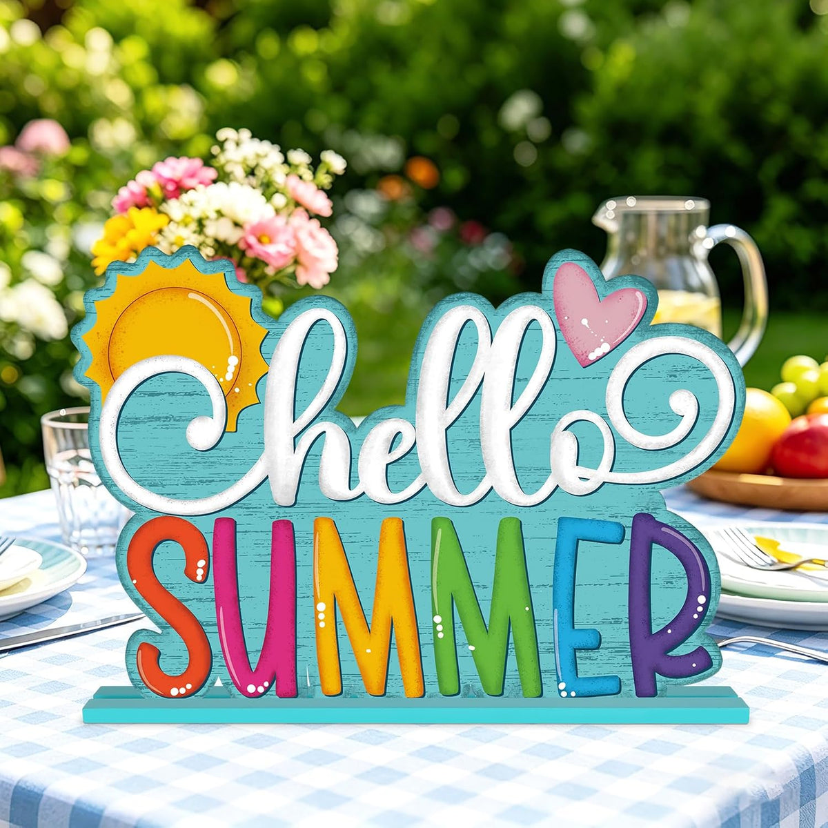 Beach Theme Table Centerpiece Sign