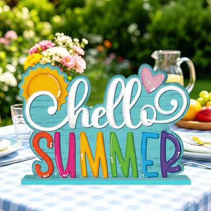 Beach Theme Table Centerpiece Sign