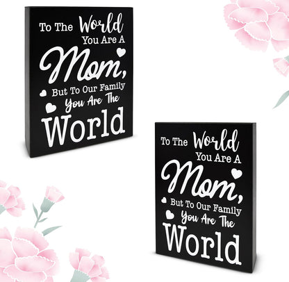 Mom Wooden Box Sign