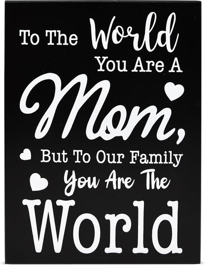 Mom Wooden Box Sign