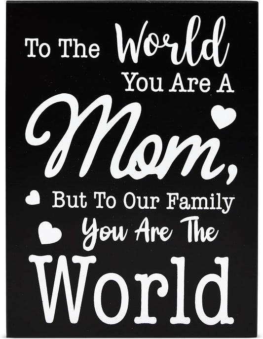 Mom Wooden Box Sign