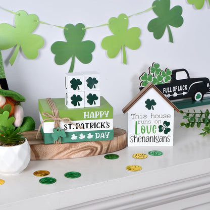 Shamrock Tiered Tray Decor, 7pc Set
