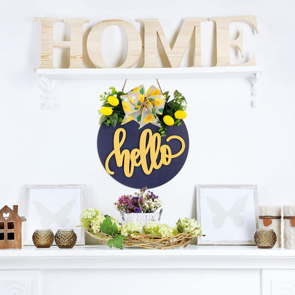 3D Hello Summer Lemon Door Sign