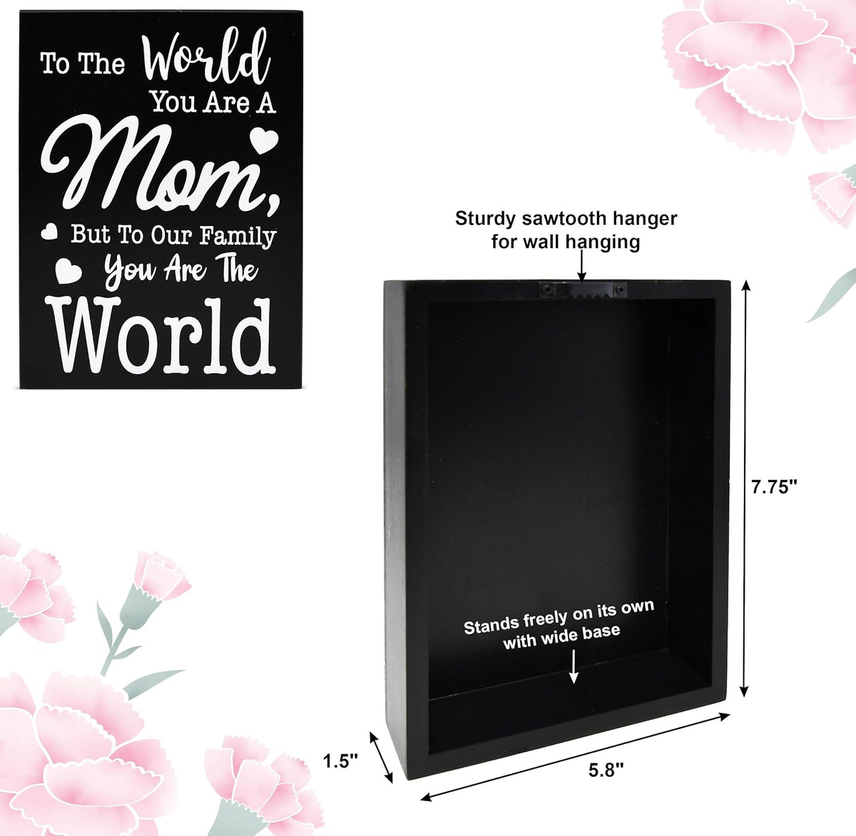 Mom Wooden Box Sign