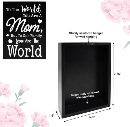 Mom Wooden Box Sign