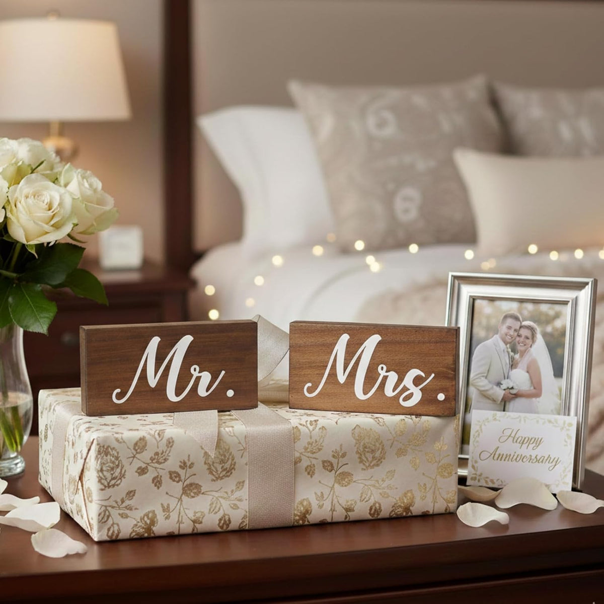 Rustic Mr and Mrs Sweetheart Table Sign