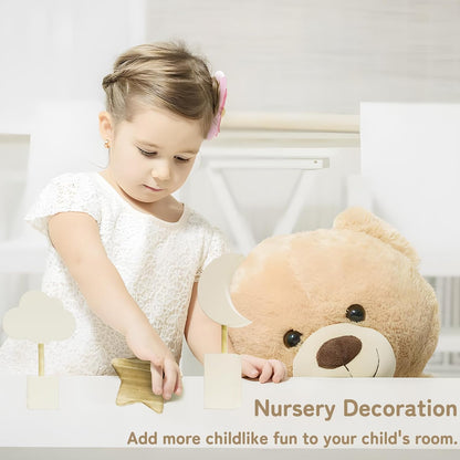 Moon & Stars Nursery Decor, 3Pc