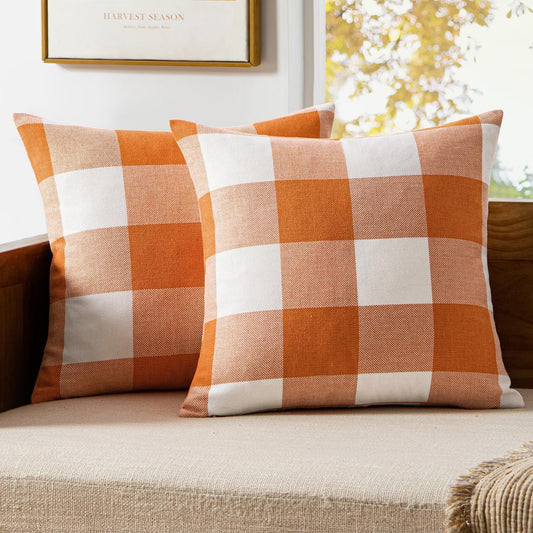 Buffalo Check Plaid Pillow Covers, Set of 2
