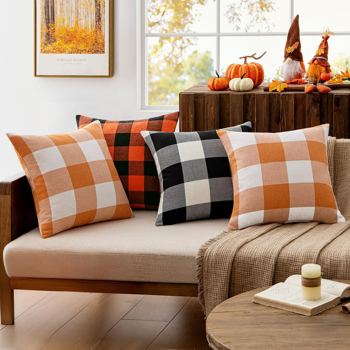Buffalo Check Plaid Pillow Covers, Set of 2