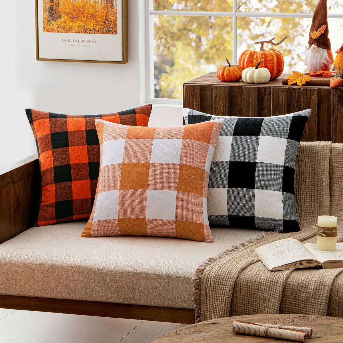 Buffalo Check Plaid Pillow Covers, Set of 2