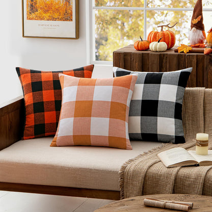 Buffalo Check Plaid Pillow Covers, Set of 2