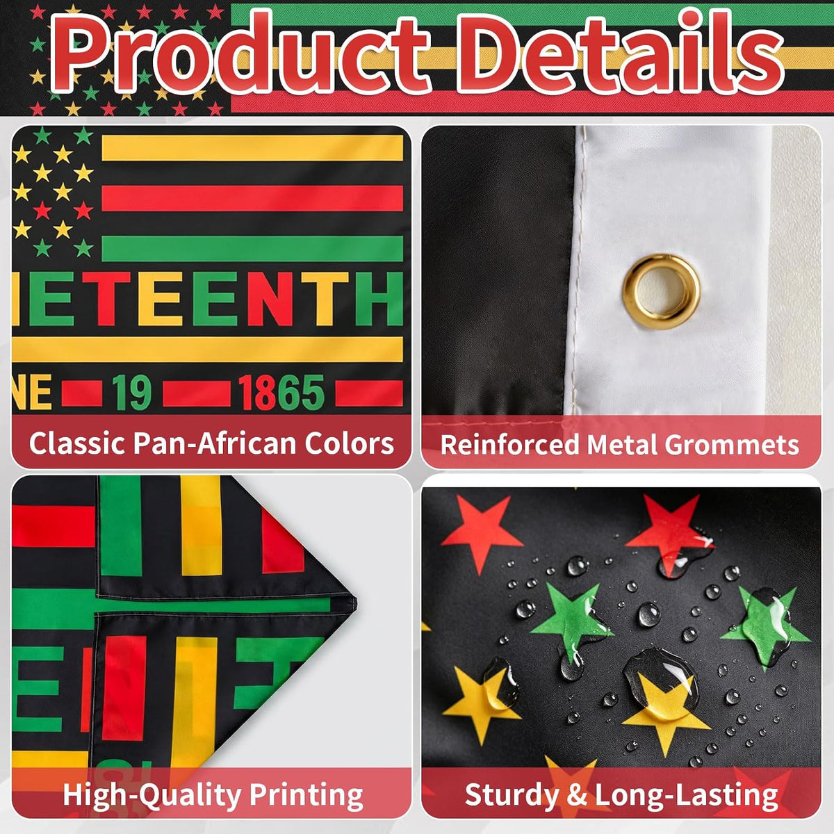 Juneteenth Flag, Pan-African Colors