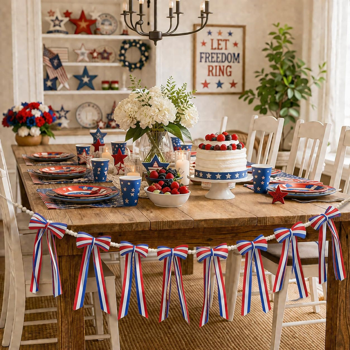 Patriotic Bow Garland