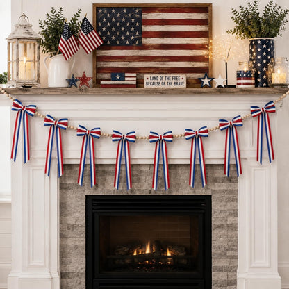 Patriotic Bow Garland