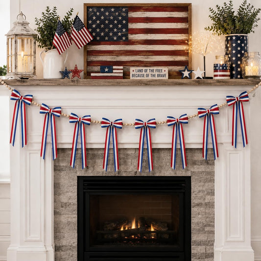 Patriotic Bow Garland