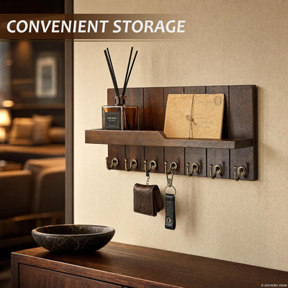 Acacia Wood Key Holder
