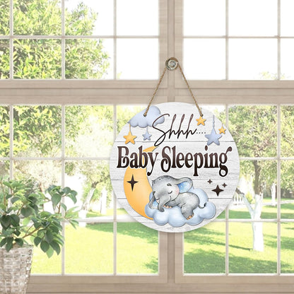 Shhh Baby Sleeping Door Sign