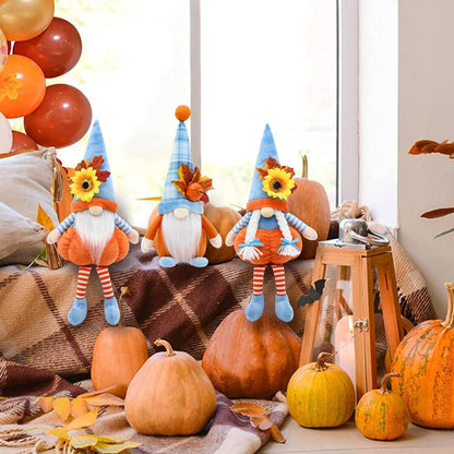 Thanksgiving Gnomes Plush Decor, 3 Pack
