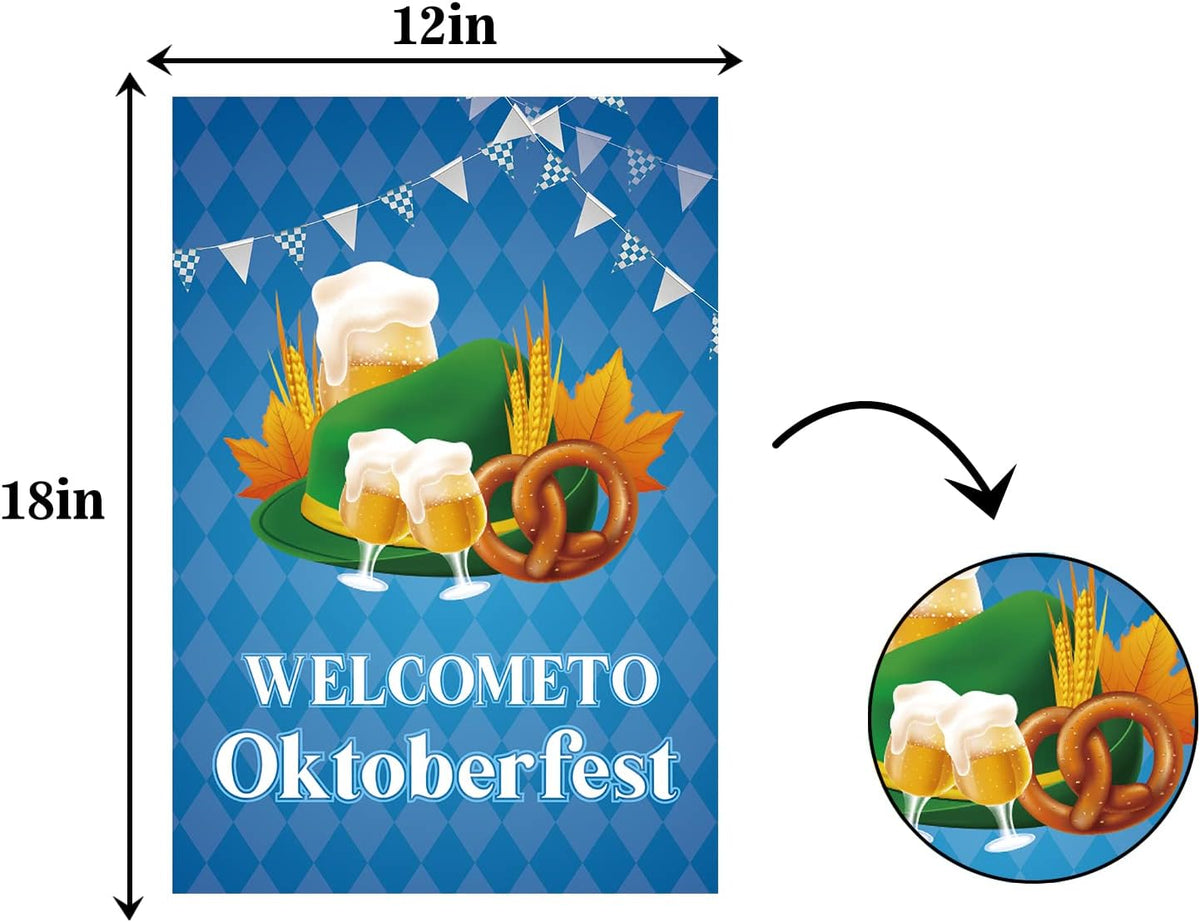 Welcome to Oktoberfest Garden Flag