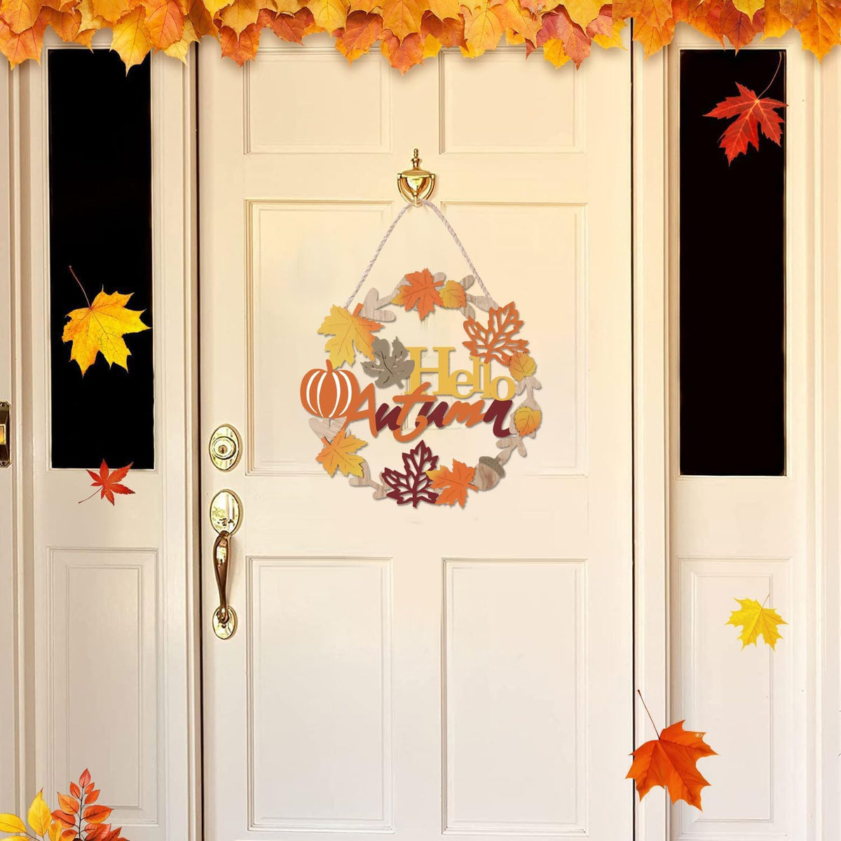 Hello Fall Wreath Sign