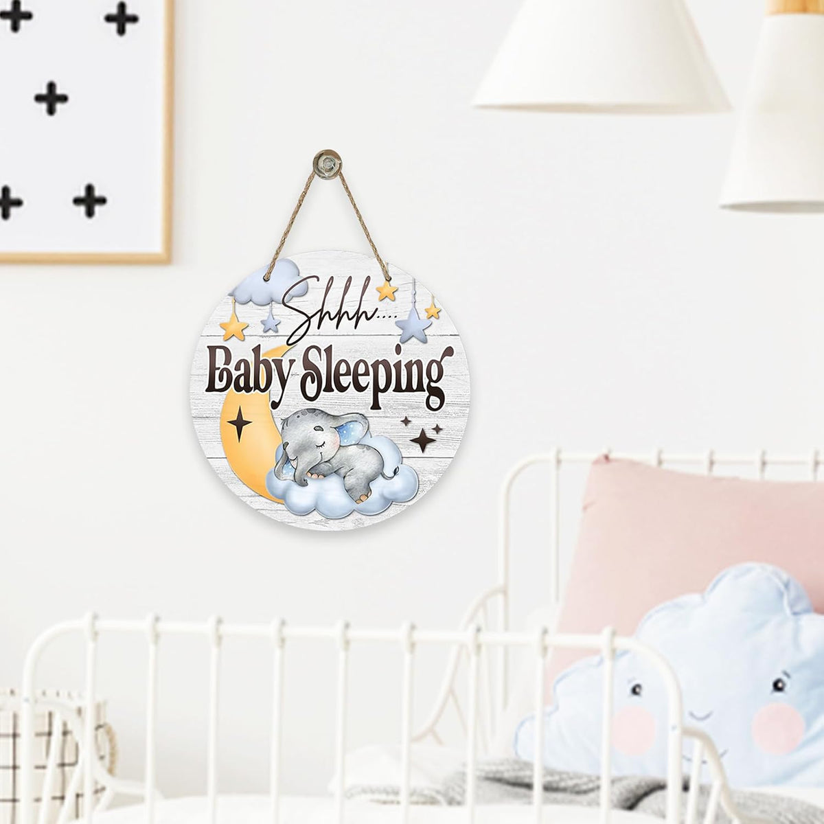 Shhh Baby Sleeping Door Sign