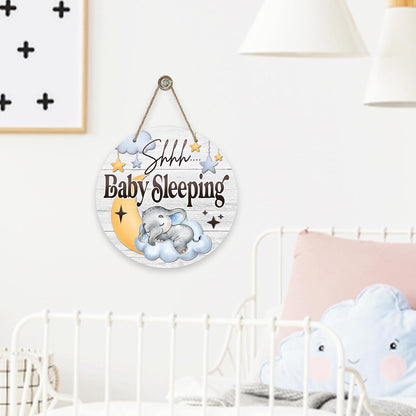 Shhh Baby Sleeping Door Sign