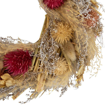 Pampas Grass and Dried Fall Harvest Floral Wreath