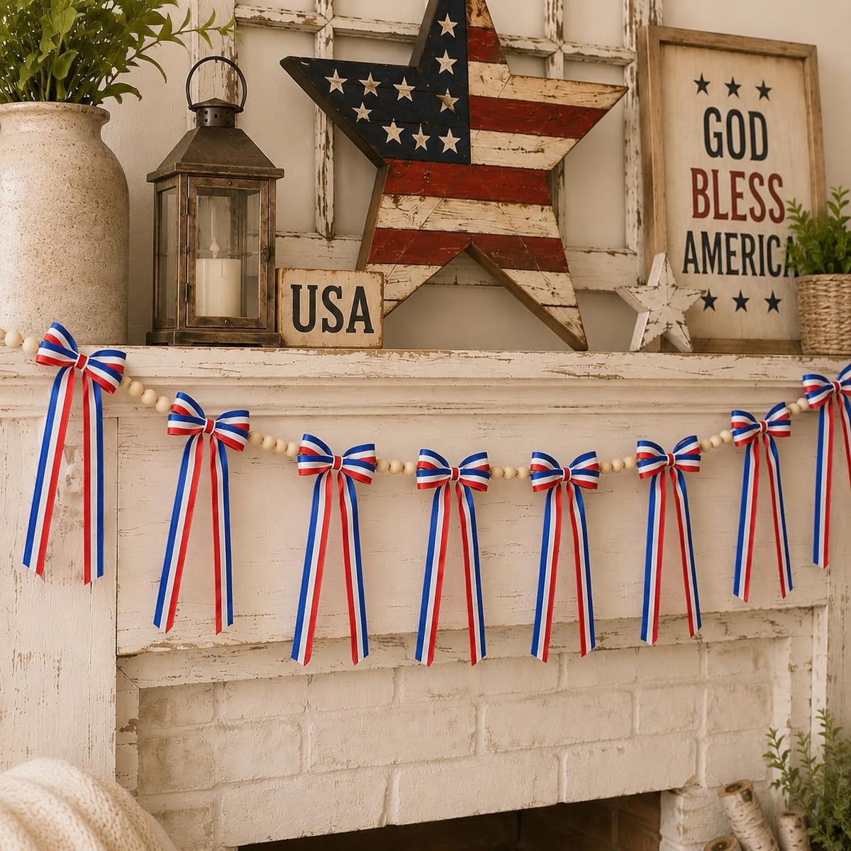 Patriotic Bow Garland