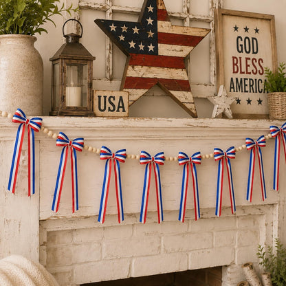 Patriotic Bow Garland